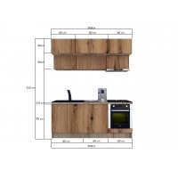 Bucatarie ZONE 200 FRONT PAL K002 / decor K365